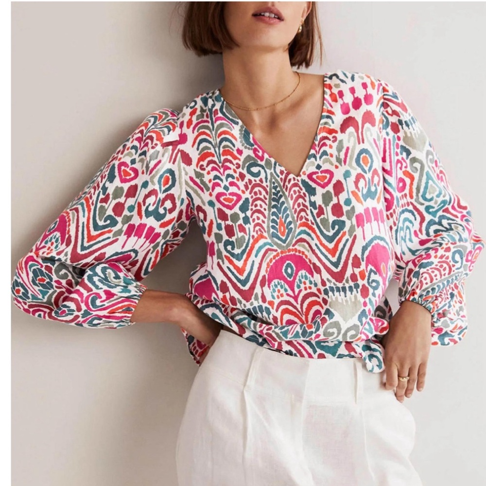 Boden Multicolor Patterned Blouse - image 1